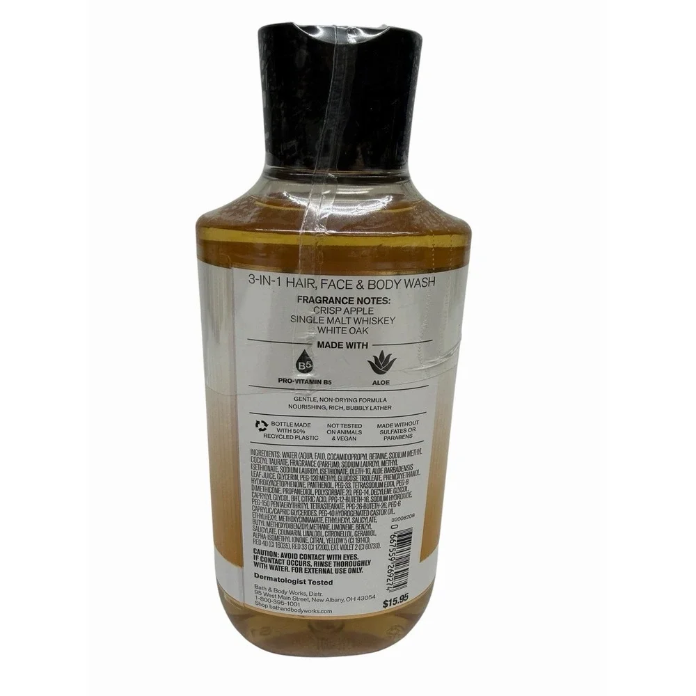 Bath & Body Works Mens WHISKEY RESERVE Body Wash 10 fl‎ oz